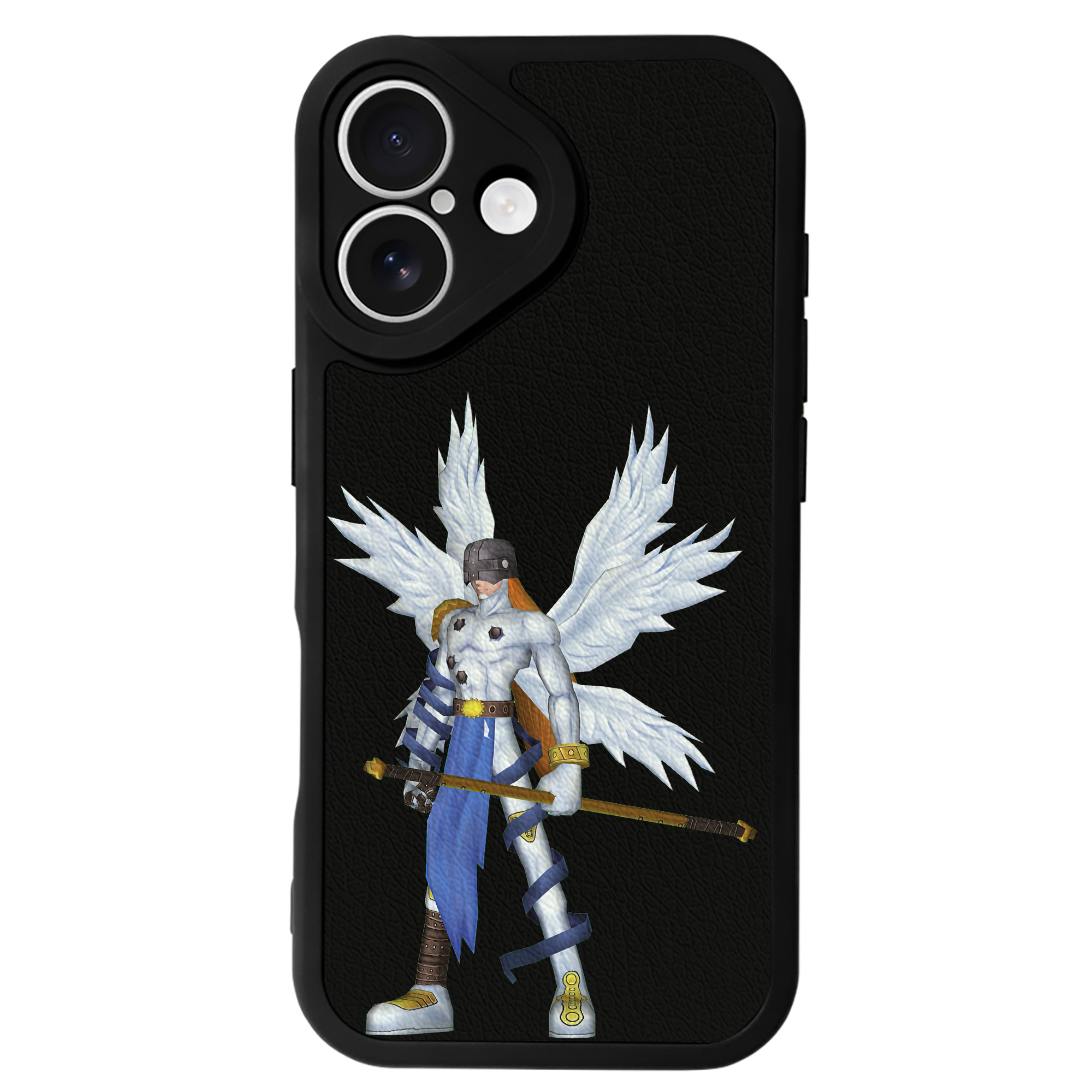 （画像用） Digimon デジタルモンスター/デジモン 【iPhone 16シリーズ対応】シリコンスマホケース（レザー調） 材質：シリコン